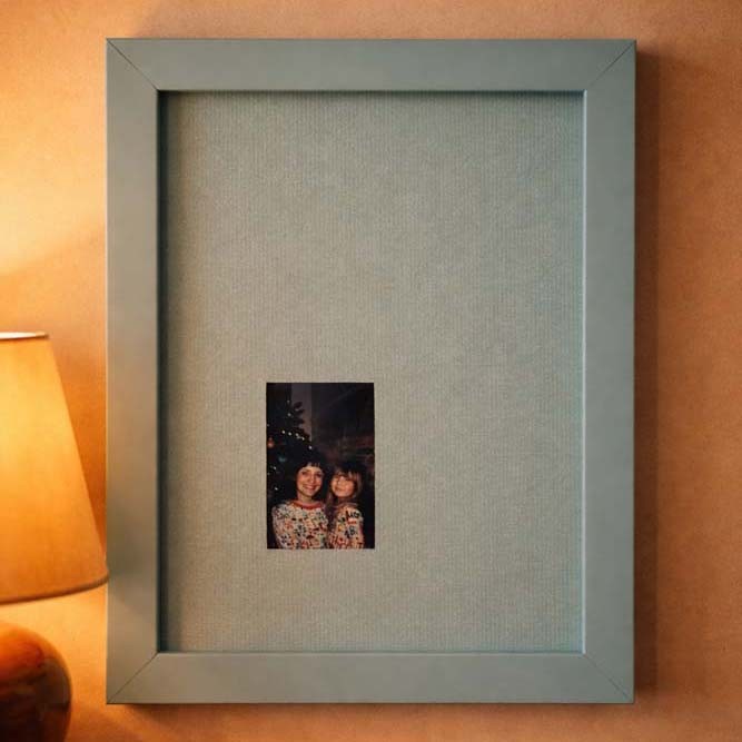 Custom Monochrome Photo Frame Minimalist Style Custom Monochromatic Photo Frame: Modern Colorful Off Center Wall Decor