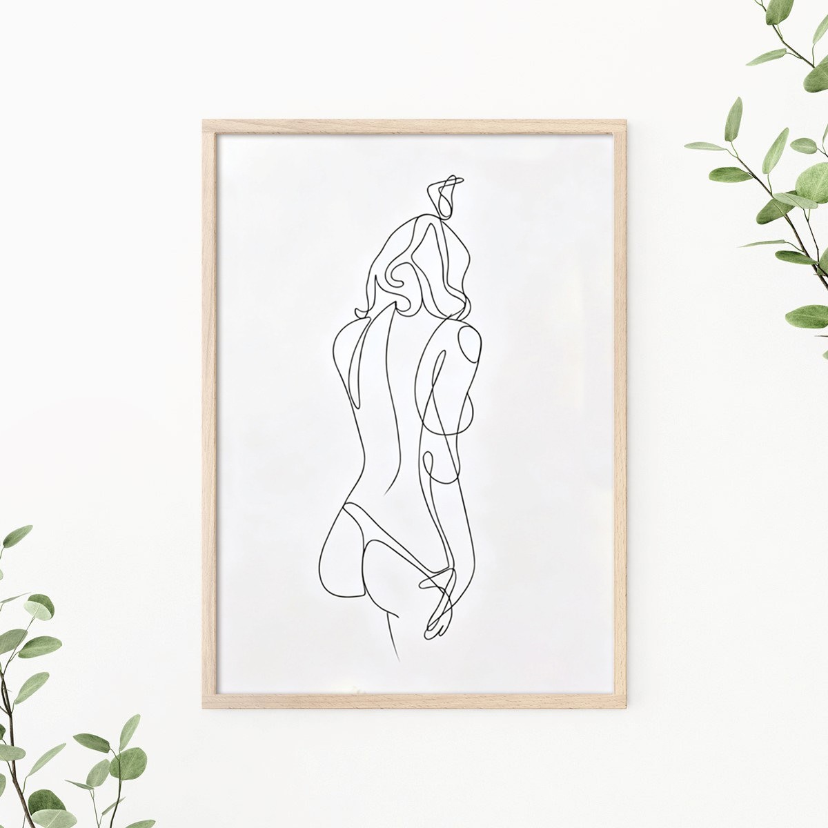 Custom Spicy Intimate Line Portrait Wall Art Home Decor