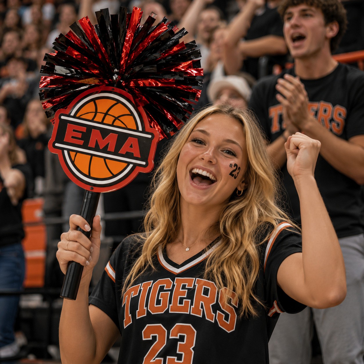 Basketball Cheerstick Noise Maker – Personalized Team Spirit Shaker | Custom Sports Cheer Stick
