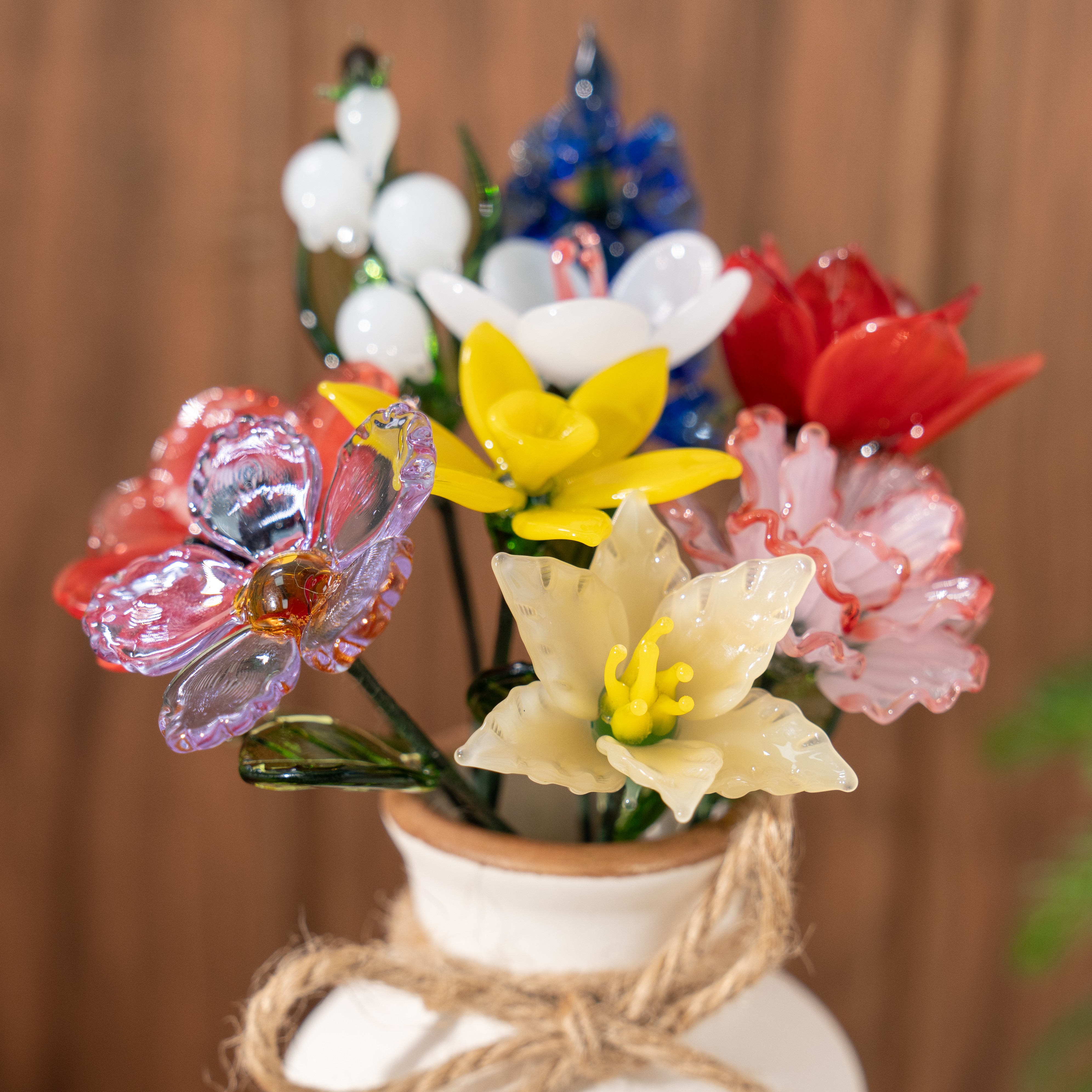 Custom Glass Birth Month Flower Gift For Mom Grandma Mother's Day Gift