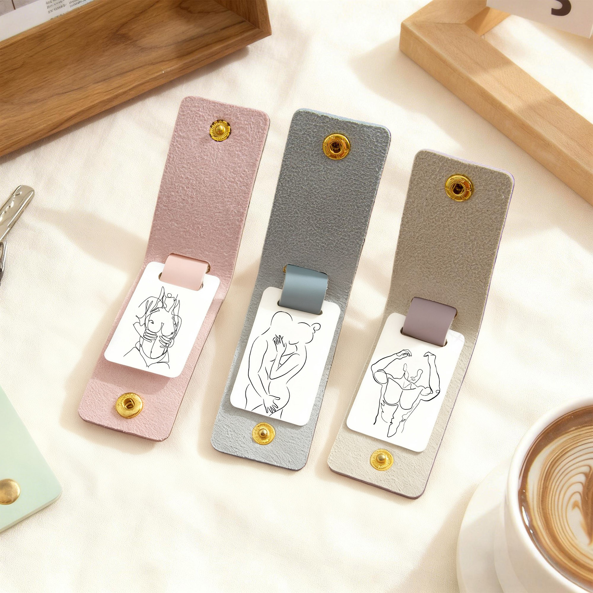 Custom Leather Keychain for Couples with Spicy Photo