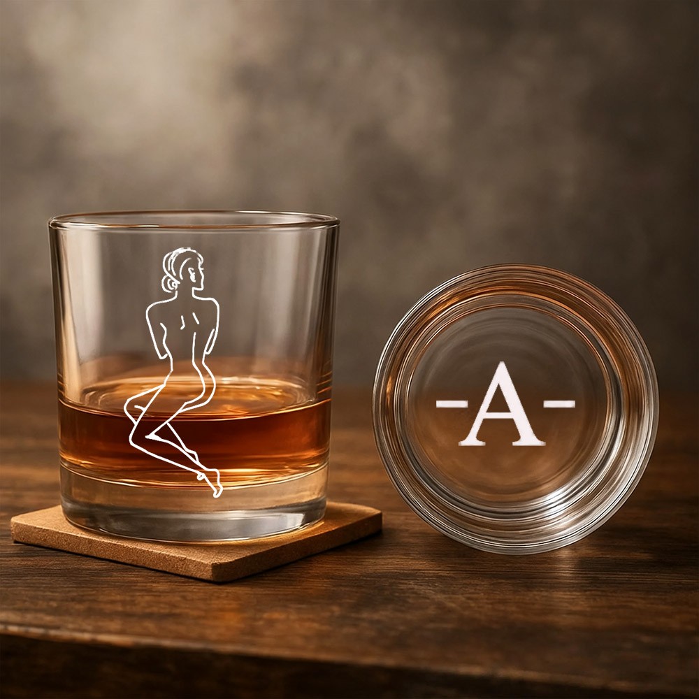 Personalized Spicy Photo Whiskey Glass Best Gift For Couple