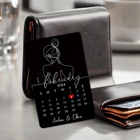 Custom Metal Spicy Photo Wallet Card With Special Date for Your Boyfriend Husband