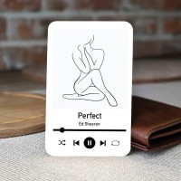 Custom Metal Spicy Wallet Card with Your Love Music for Him
