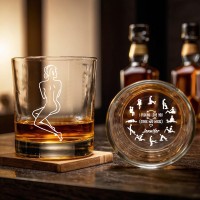 Personalized Handwriting Whiskey Glass With Spicy Photo Best Gift For Couple