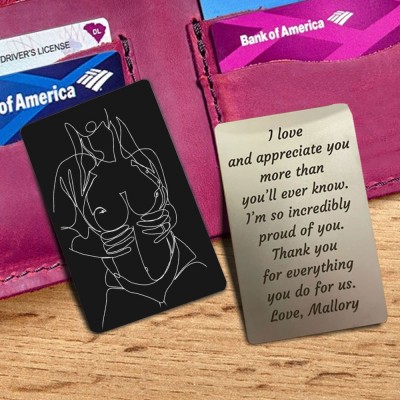 Custom Metal Spicy Photo Wallet Card for Your Boyfriend Husband