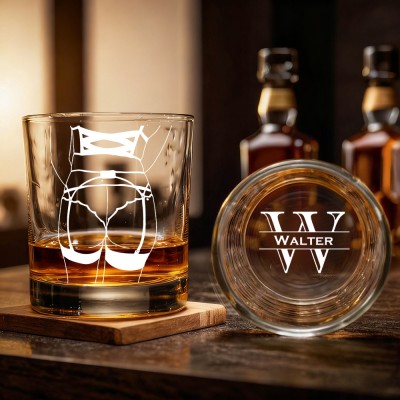 Personalized Spicy Photo Whiskey Glass Best Gift For Couple