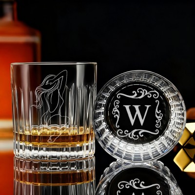 Personalized Spicy Photo Whiskey Glass Best Gift For Couple