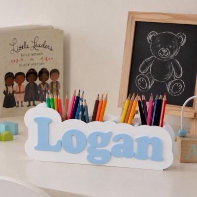 Personalized Name Desk Organizer 3D Printed Pencil Holder