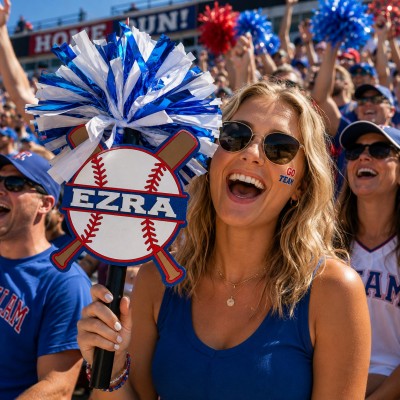 Baseball Noise Maker PomPom Stick - Pompom Sign – Personalized Spirit Gear