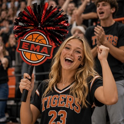 Basketball Cheerstick Noise Maker – Personalized Team Spirit Shaker | Custom Sports Cheer Stick